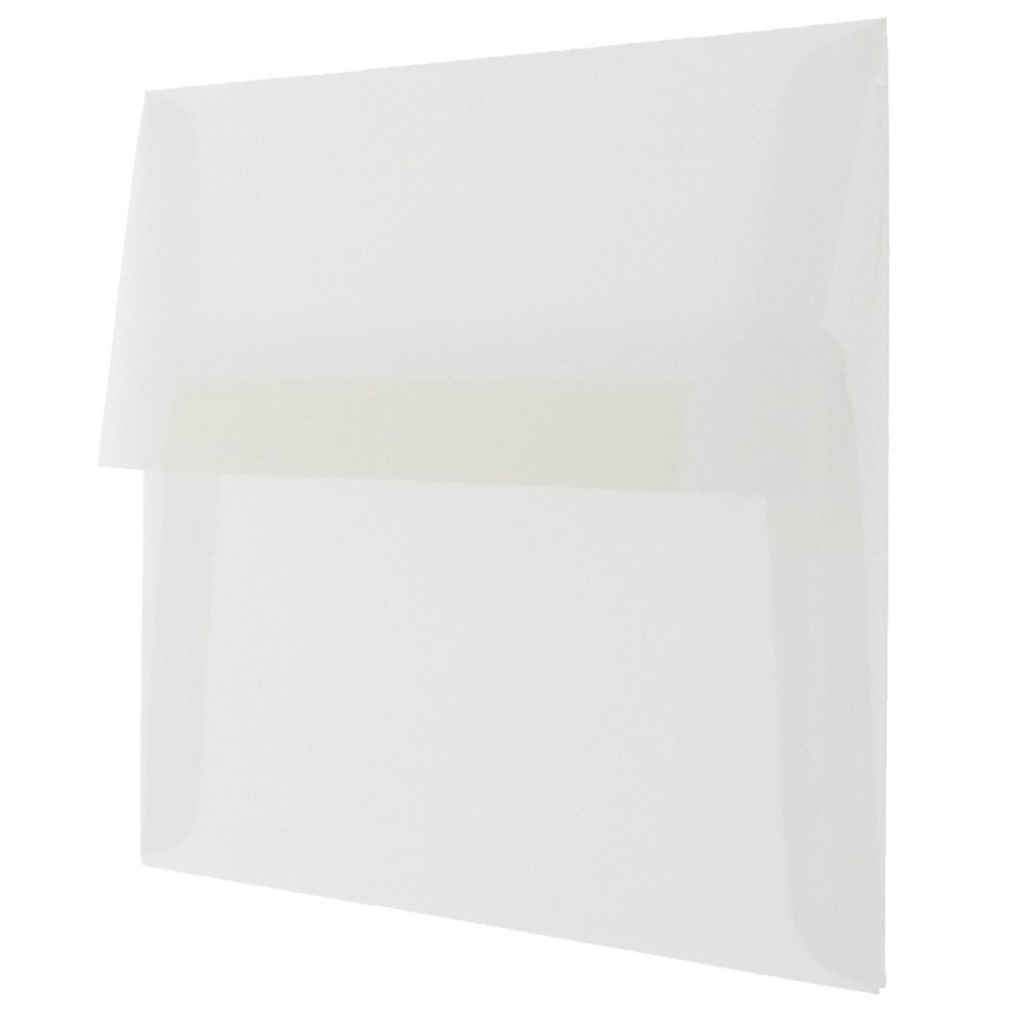 JAM Paper 5.25" x 7.25" Clear Vellum Invitation Envelopes, 25ct.